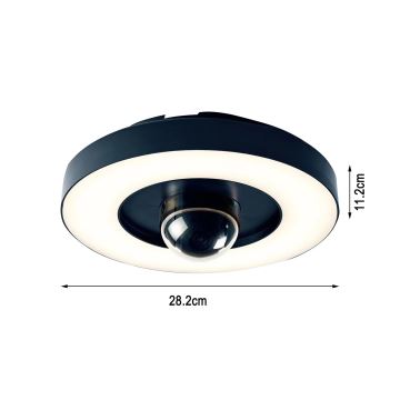 Immax NEO 07792L - LED Pametna zunanja kamera s svetilko RING 22W/230V IP44 Wi-Fi Tuya