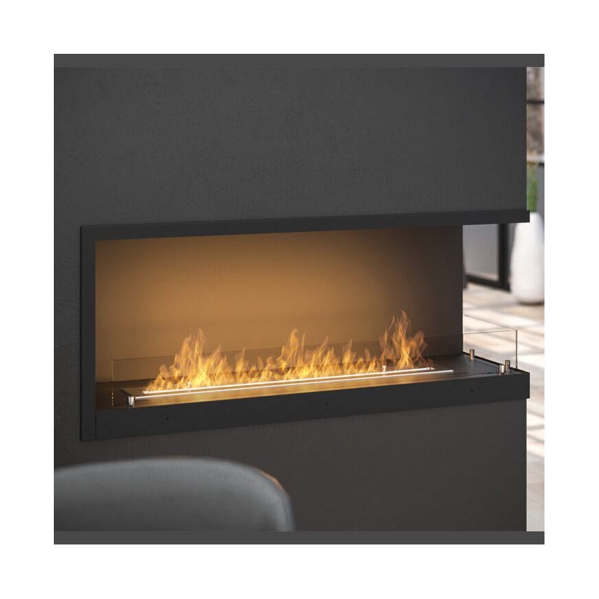 InFire - Kotni BIO kamin 110x45 cm 3kW črna