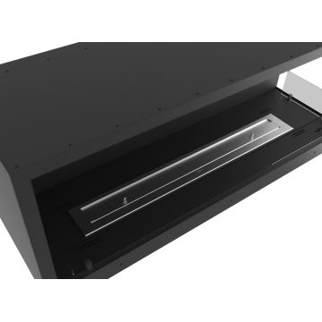 InFire - Kotni BIO kamin 110x45 cm 3kW črna