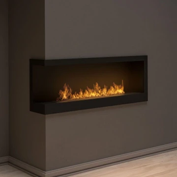 InFire - Kotni BIO kamin 45x120 cm 3kW črna