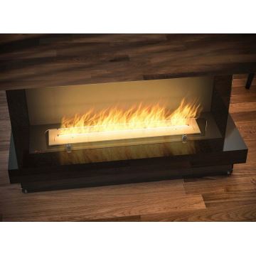 InFire - Vgradni BIO kamin 100x45 cm 3kW črna