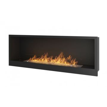 InFire - Vgradni BIO kamin 120x50 cm 3kW črna