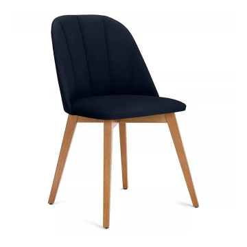 Jedilni stol RIFO 86x48 cm temno modra/bukev hrast