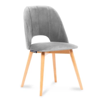 Jedilni stol TINO 86x48 cm siva/bukev hrast