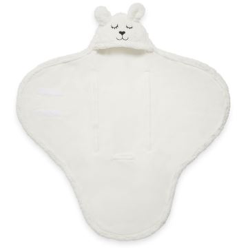 Jollein - Odeja za previjanje fleece Bunny 100x105 cm Off White