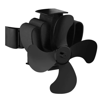 Kaminski oscilacijski ventilator 13x18 cm črna