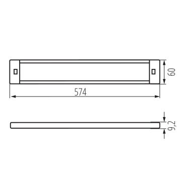 LED Zatemnitvena osvetlitev pohištva s senzorjem gibanja DAXA LED/9W/24V 3000/4000/5500K