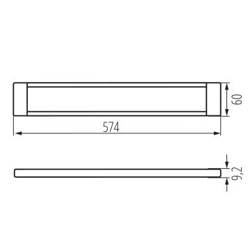 LED Zatemnitvena osvetlitev pohištva DAXA LED/9W/24V 3000/4000/5500K