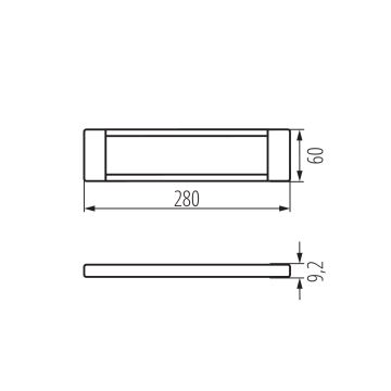 LED Zatemnitvena osvetlitev pohištva DAXA LED/5W/24V 3000/4000/5500K