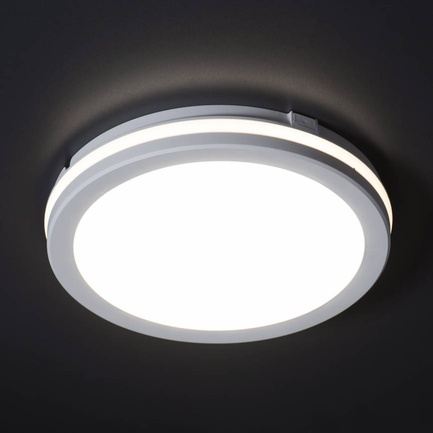 LED Zunanja stropna svetilka BENO ECO LED/12W/230V 3000/4000/6500K pr. 20 cm IP65 bela