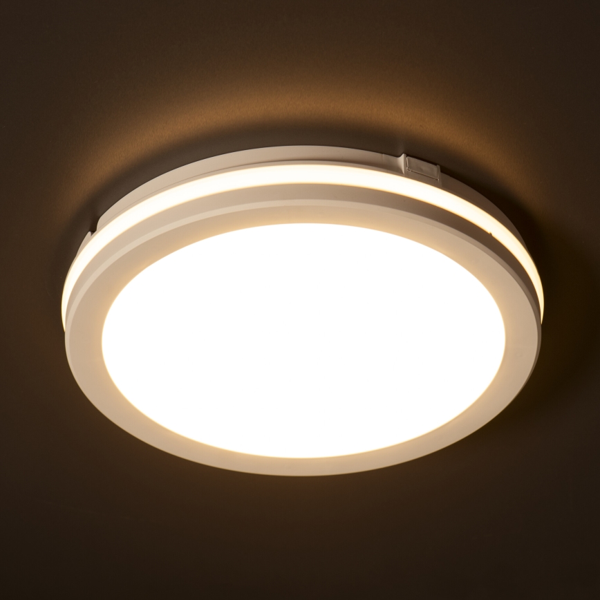 LED Zunanja stropna svetilka BENO ECO LED/30W/230V 3000/4000/6500K pr. 30 cm IP65 bela