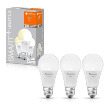 KOMPLET 3x LED Zatemnitvena žarnica SMART+ E27/9,5W/230V 2700K Wi-Fi - Ledvance