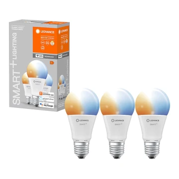 KOMPLET 3x LED Zatemnitvena žarnica SMART+ E27/9W/230V 2700K-6500K Wi-Fi - Ledvance