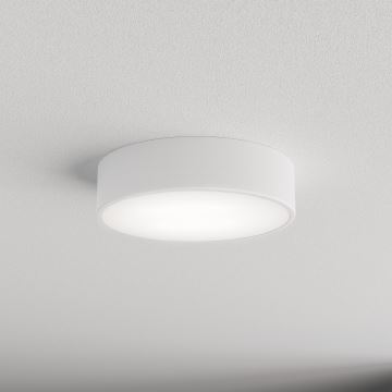 Kopalniška stropna svetilka s senzorjem CLEO 2xE27/48W/230V pr. 30 cm bela IP54