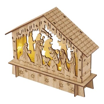 LED Božična dekoracija 6xLED/2xAA nativity scene