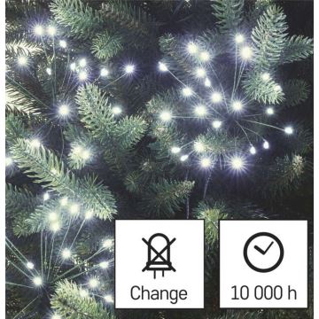 LED Božična veriga 150xLED/5,35m hladna bela