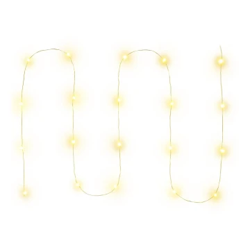 LED Božična veriga 20xLED/2xAA 2,3m topla bela