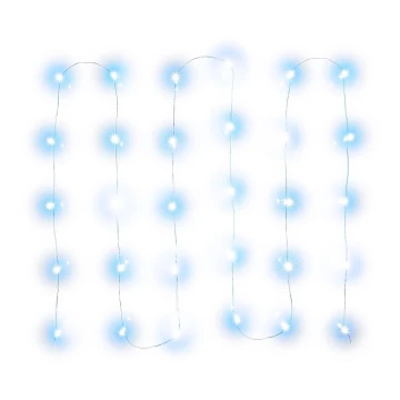 LED Božična veriga 30xLED/3xAA 3,3m hladna bela