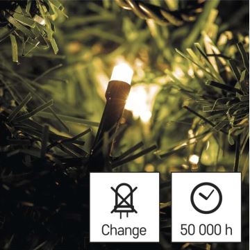 LED Božična veriga zunanja 40xLED/9m IP44 topla bela