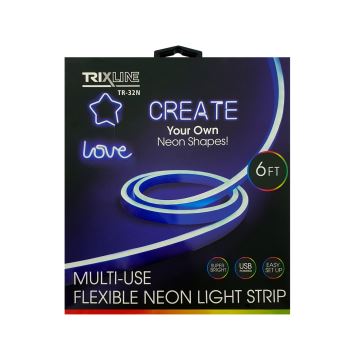 LED Fleksibilni trak NEON LED/5V USB 1,8 m modra