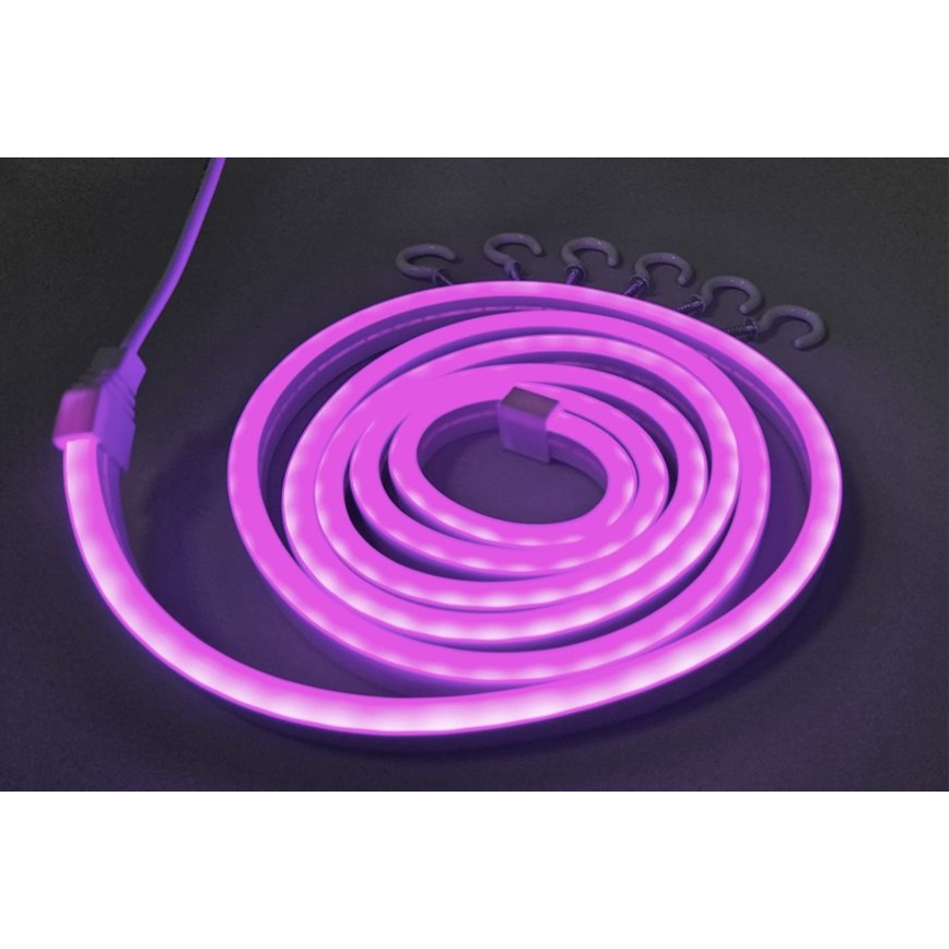 LED Fleksibilni trak NEON LED/5V USB 1,8 m vijolična