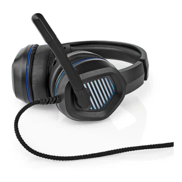 LED Gaming slušalke z mikrofonom črna