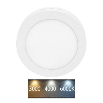 LED Kopalniška stropna svetilka LADA LED/12W/230V 3000/4000/6000K pr. 17 cm IP44 bela