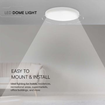 LED Kopalniška stropna svetilka LED/18W/230V 3000K IP44 bela