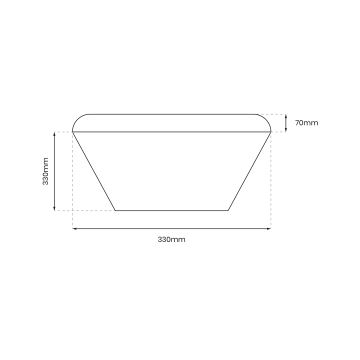 LED Kopalniška stropna svetilka NEMO LED/17W/230V IP44 črna