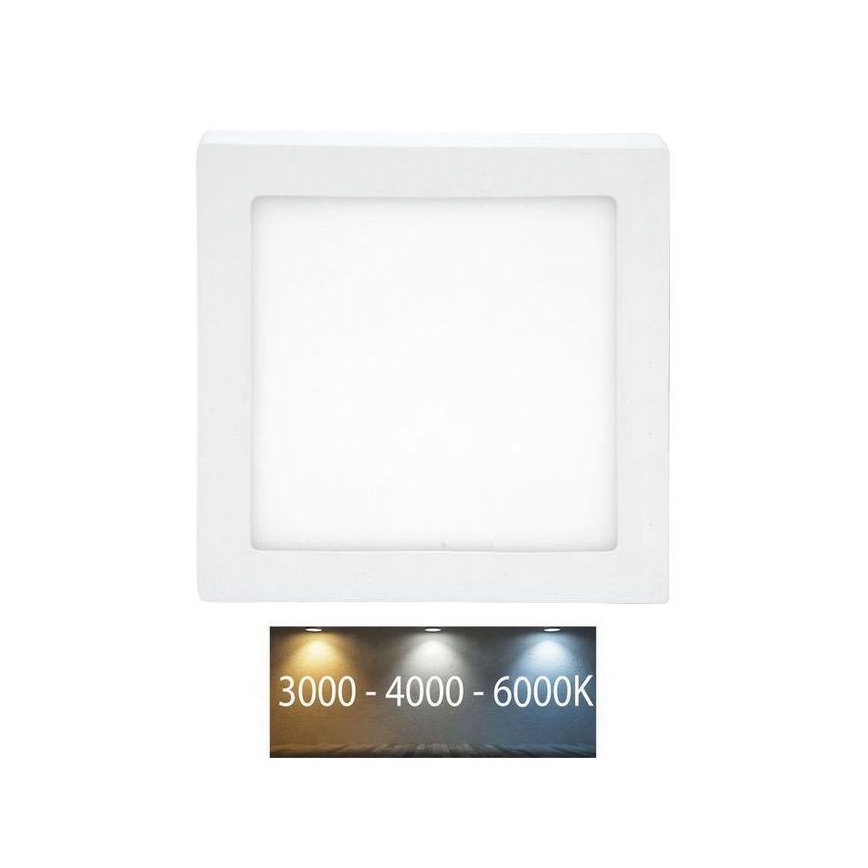 LED Kopalniška stropna svetilka RAFA LED/12W/230V 3000/4000/6000K 17x17 cm IP44 bela