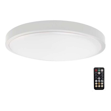 LED Kopalniška stropna svetilka s senzorjem LED/36W/230V 4000K IP44 bela + Daljinski upravljalnik