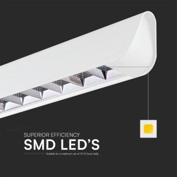 LED Lestenec na vrvici LED/36W/230V 3000/4000/6400K bela