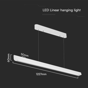 LED Lestenec na vrvici LED/36W/230V 3000/4000/6400K bela