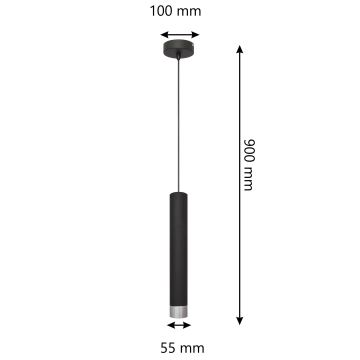 LED Lestenec na vrvici TUBA 1xGU10/6,5W/230V