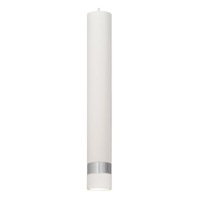 LED Lestenec na vrvici TUBA 3xGU10/4,8W/230V bela/sijajni krom