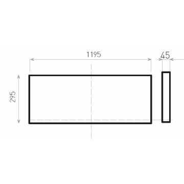 LED Nadgradni panel ILLY LED/46W/230V