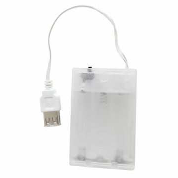 LED Neonska stenska dekoracija CAT LED/3W/3xAA USB rumena