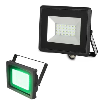 LED Reflektor LED/20W/230V IP65 zelena svetloba