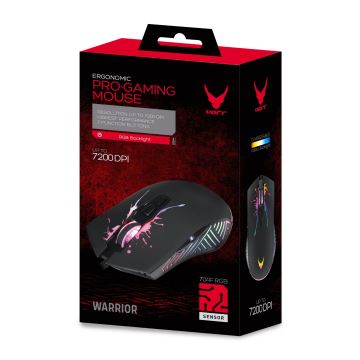 LED RGB Gaming miška VARR 1200/2400/4800/7200 DPI