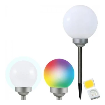 LED RGB Solarna svetilka LED/0,2W/AA 1,2V/600mAh IP44