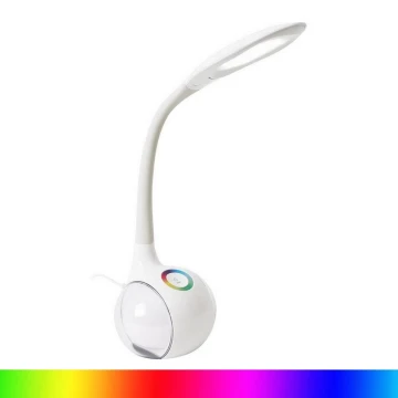 LED RGB Zatemnitvena namizna svetilka LED/7W/230V bela