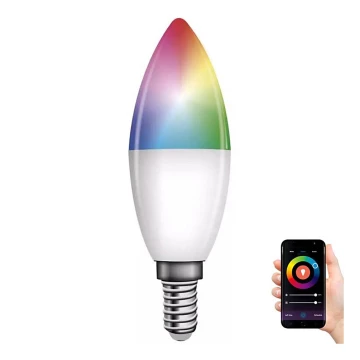LED RGB Zatemnitvena žarnica GoSmart E14/4,8W/230V 2700-6500K Tuya