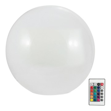 LED RGBW Solarna svetilka BALL LED/1,2V pr. 30 cm IP65 + Daljinski upravljalnik