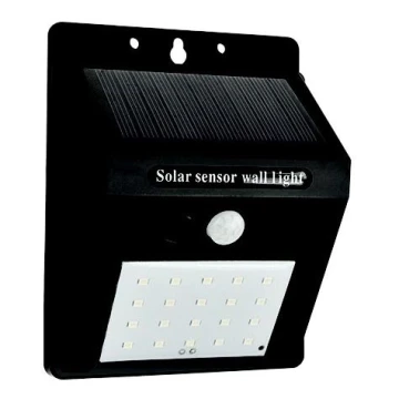 LED Solarna stenska svetilka s senzorjem LED/0,55W/3,7V 6500K IP65