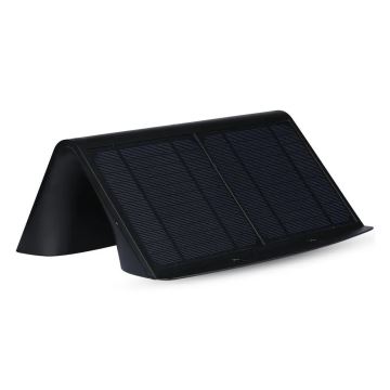 LED Solarna stenska svetilka s senzorjem LED/7W/3,7V 4000K IP65 črna