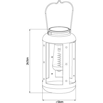 LED Solarna svetilka ARBOL LED/3,7V IP44