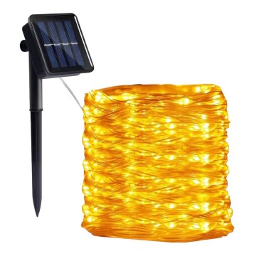 LED - Solarna veriga 300xLED/0,12W/1,2V 1xAA 27 m IP44 3000K