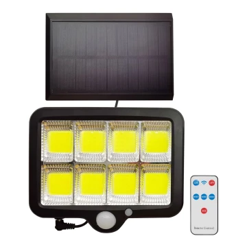 LED Solarni reflektor s senzorjem INTEGRA LED/3W/3,7V IP44 + Daljinski upravljalnik