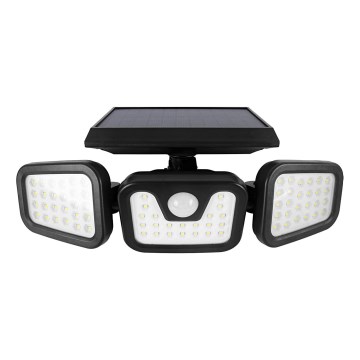 LED Solarni reflektor s senzorjem LED/1,5W/3,7V 6000K IP44