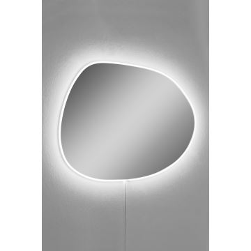 LED Stensko ogledalo z osvetlitvijo PIAGO 46x60 cm bela